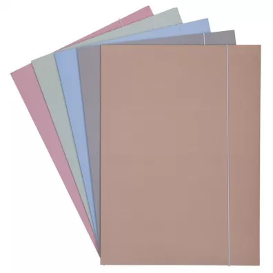 Office Teczka z gumk soft touch pastelowa