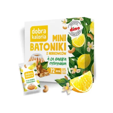 Dobra Kaloria Mini batoniki a la babka cytrynowa 6 x 17 g