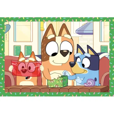 Puzzle 4w1 - SuperColor. Bluey (12+16+20+24 el.) Clementoni