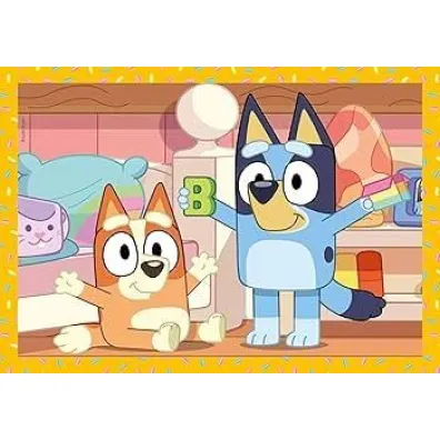 Puzzle 4w1 - SuperColor. Bluey (12+16+20+24 el.) Clementoni
