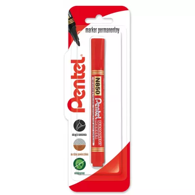 Marker permenentny z okrg kocwka N850 czerwony