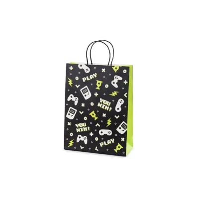 PartyDeco Torebka prezentowa Gamepad 10x24x32cm