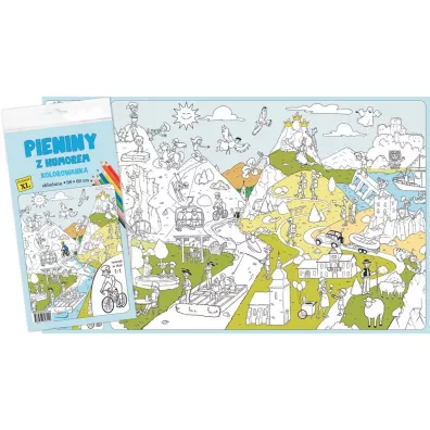 Pieniny z humorem. Kolorowanka XL - kolor