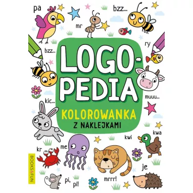 Logopedia. Kolorowanka z naklejkami 4