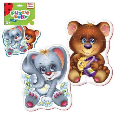 Baby Puzzle. Nied�wied� Kr�lik Roter Kafer