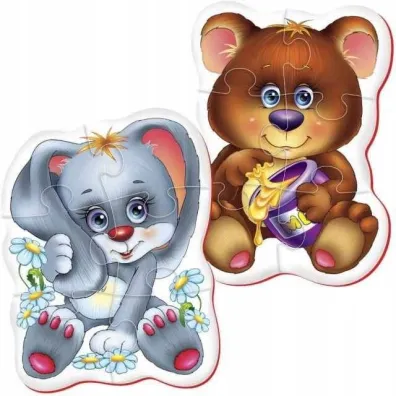 Baby Puzzle. Nied�wied� Kr�lik Roter Kafer