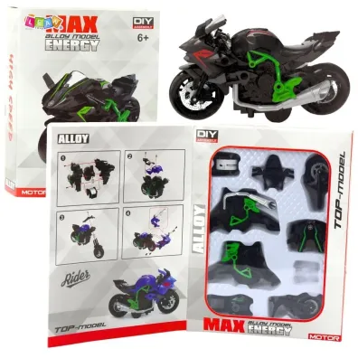 Motocykl do skr�cania metalowy 1:14 LeanToys