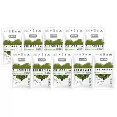 Purella Chlorella sproszkowana Zestaw 10 x 21 g