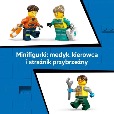 LEGO City Zestaw z samolotem, ci�ar�wk� serwisow� i poduszkowcem 60505