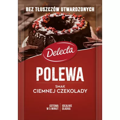 Delecta Polewa smak ciemnej czekolady 100 g