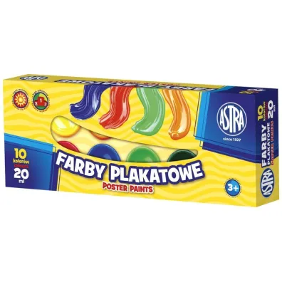 Astra Farby plakatowe 10 x 20 ml