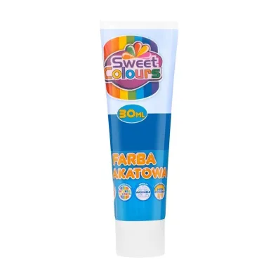 Sweet colours Farba plakatowa w tubie niebieska 30 ml