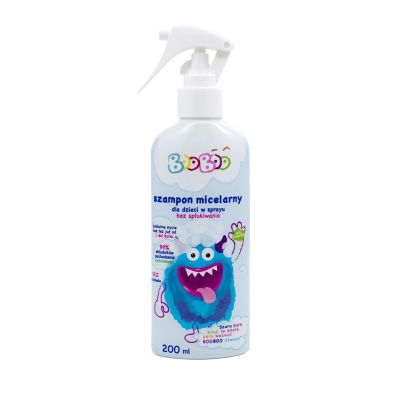 Booboo Szampon micelarny dla dzieci w sprayu bez spukiwania 200 ml