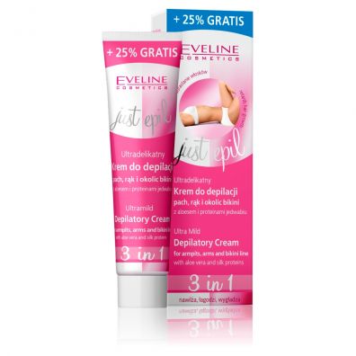 Eveline Cosmetics Just Epil ultradelikatny krem do depilacji pach rk i okolic bikini 125 ml