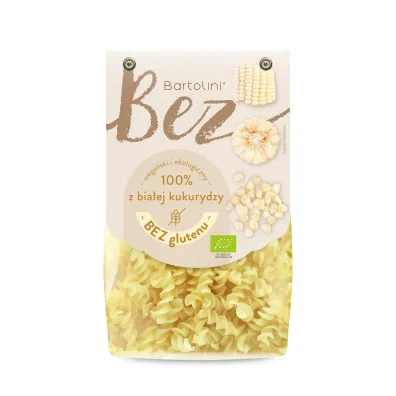 Bartolini Makaron (z bia�ej kukurydzy) �widerki bezglutenowy 250 g Bio
