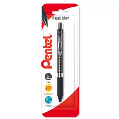 Pentel D�ugopis �elowy K497 czarny 0.7mm