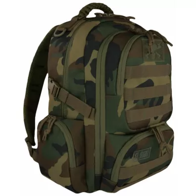 St. Majewski Plecak 4-komorowy Military Woodland Camo