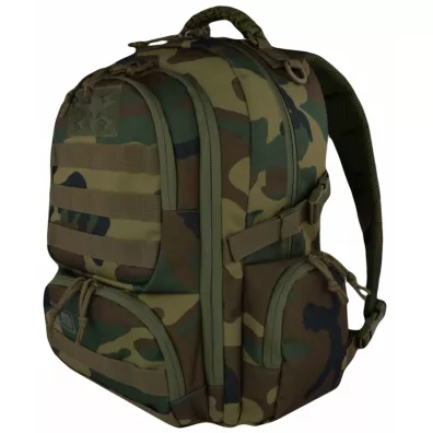 St. Majewski Plecak 4-komorowy Military Woodland Camo