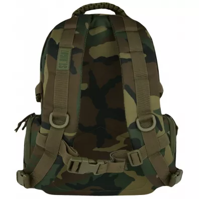 St. Majewski Plecak 4-komorowy Military Woodland Camo