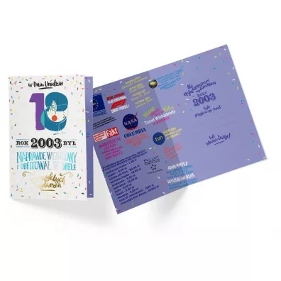 Kukartka Karnet B6 PR-296 Urodziny 18 2021