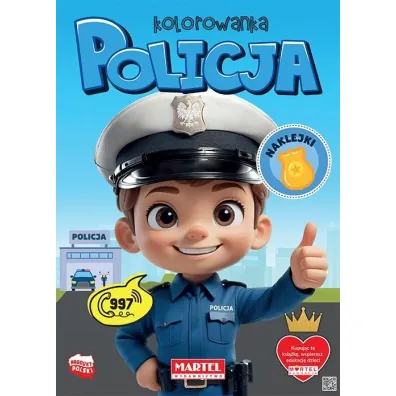 POLICJA kolorowanka z naklejkami - Agata Niemirska