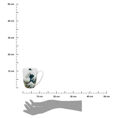 Duo Sp. z o.o. Porcelanowy kubek Hokusai The Great Wave 350 ml