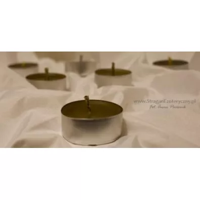 MagoiAgni �wieca tealight z wosku pszczelego, kolor naturalny