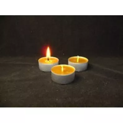 MagoiAgni �wieca tealight z wosku pszczelego, kolor naturalny