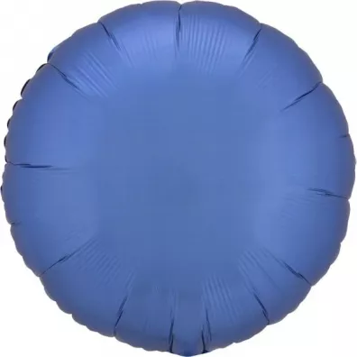 Amscan Balon foliowy Lustre Azure niebieski okr�g�y 43cm