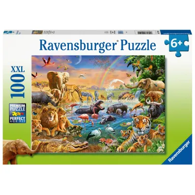 Puzzle 100 el. XXL Studnia w d�ungli Ravensburger