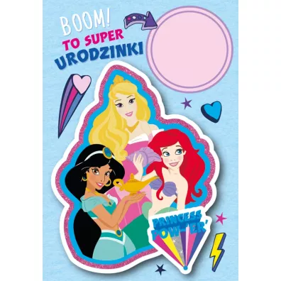 Kukartka Karnet B6 DSK-006 Urodziny Ksi�niczki (wymienne cyfry)