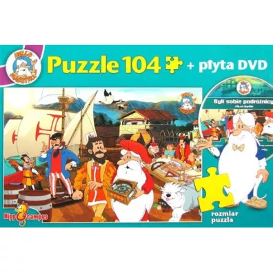 Puzzle Byli sobie podr�nicy + DVD Hippocampus