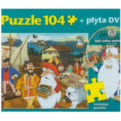 Puzzle Byli sobie podr�nicy + DVD Hippocampus