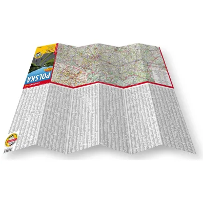 Polska mapa samochodowa 1:1 000 000 laminat 2025