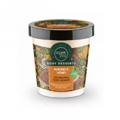 Organic Shop Body Desserts Almond & Honey Nourishing Mousse od�ywczy mus do cia�a o zapachu migda��w i miodu 450 ml