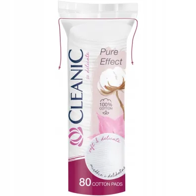 Cleanic Pure Effect p�atki kosmetyczne ok�g�e 80 szt.