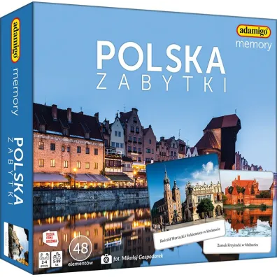 Gra Memory Polska Zabytki ADAMIGO 7905