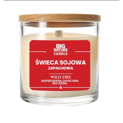 Big Nature �wieca sojowa zapachowa WILD FIRE (inspirowana Red Diesel) 155 g