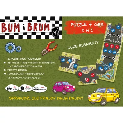 Puzzle BUM i BRUM. Rajd Malucha Nasza Ksi�garnia