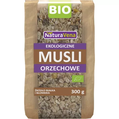 NaturaVena Musli orzechowe 300 g Bio