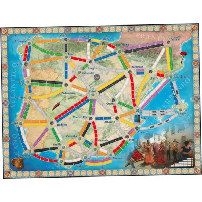 Wsi��� do Poci�gu: Kolekcja Map 8 - P�wysep Iberyjski i Korea Po�udniowa