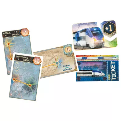 Wsi��� do Poci�gu: Kolekcja Map 8 - P�wysep Iberyjski i Korea Po�udniowa