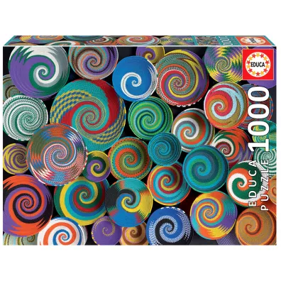 Puzzle 1000 el. Afryka�skie kosze Educa