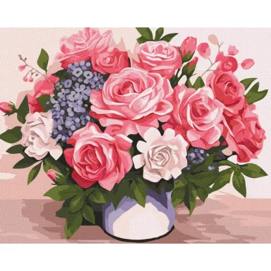 Ideyka Malowanie po numerach - Kwiatowe pi�kno 40x50cm