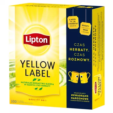 Lipton Herbata czarna Yellow Label 100 x 2 g