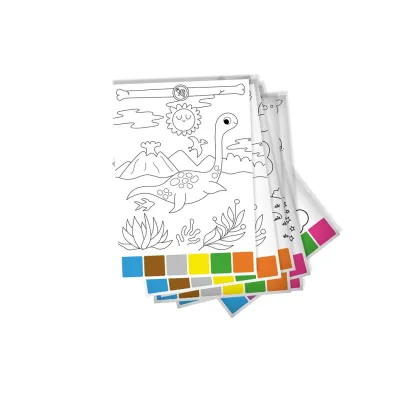 Ksi��ka edu. B5 Dinozaury. Zadanka & farbowanki  P�DZELEK SKRZAT 980706
