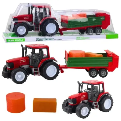 Traktor rolniczy z przyczep� zielon� LeanToys