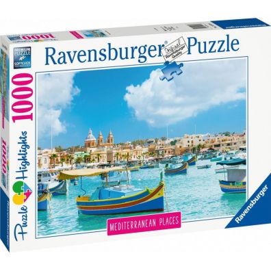 Puzzle 1000 el. rdziemnomorska Malta Ravensburger