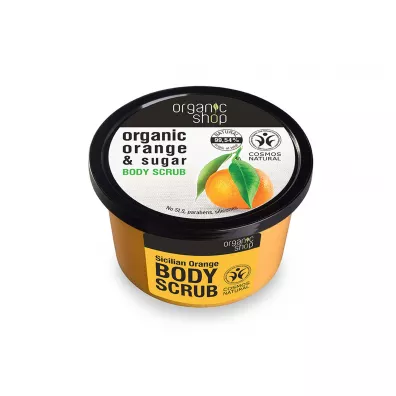 Organic Shop Organic Orange & Sugar Body Scrub peeling do cia�a o zapachu sycylijskiej pomara�czy 250 ml