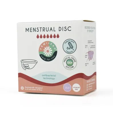 Femi.eko Dysk menstruacyjny uniwersalny fioletowy 48 g